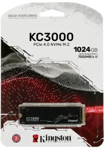 1024 ГБ SSD M.2 накопитель Kingston KC3000 [SKC3000S/1024G]