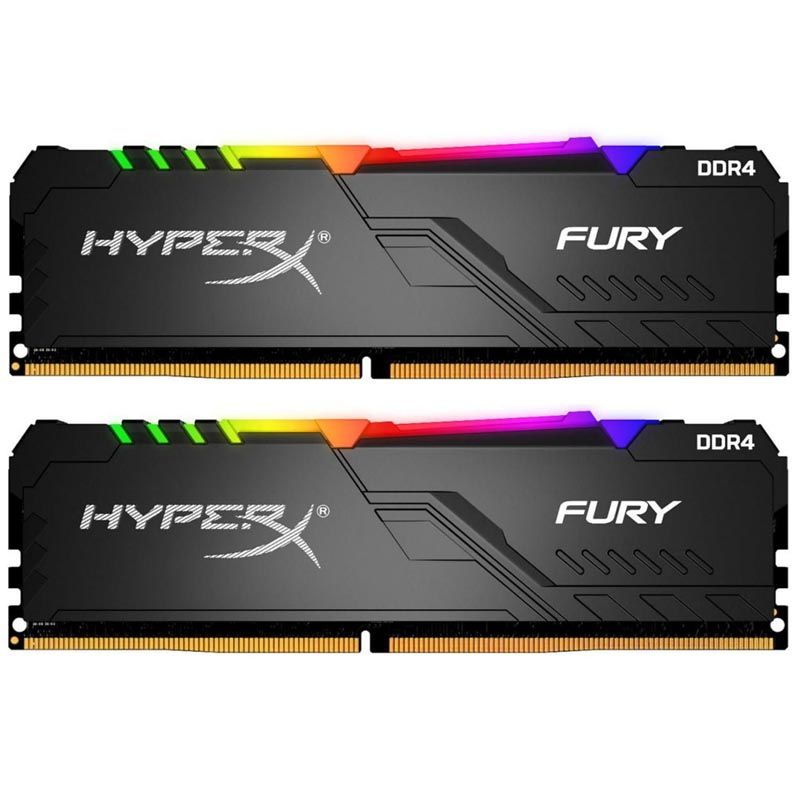 Kingston HyperX Fury RGB DDR4 DIMM 2666MHz PC4-21300 CL16 - 16Gb KIT (2x8Gb) HX426C16FB3AK2/16