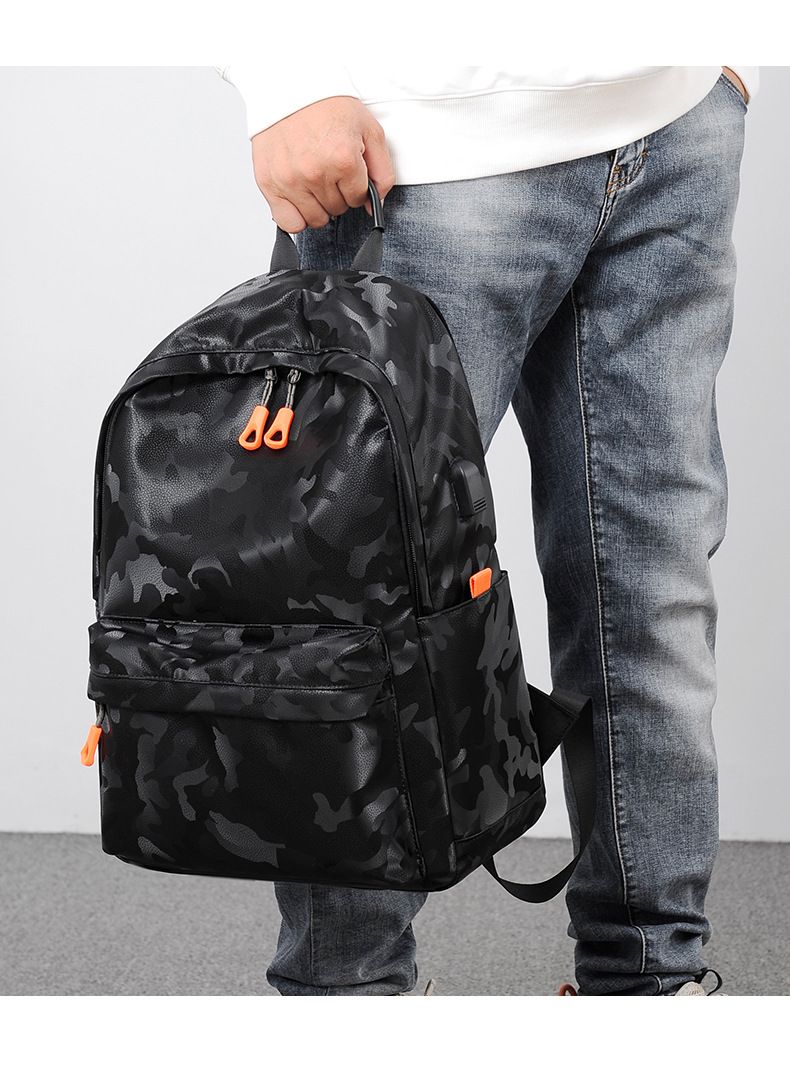 Сумка для ноутбука, водоотталкивающая студенческая школьная сумка, рюкзак для отдыха и путешествий, черный