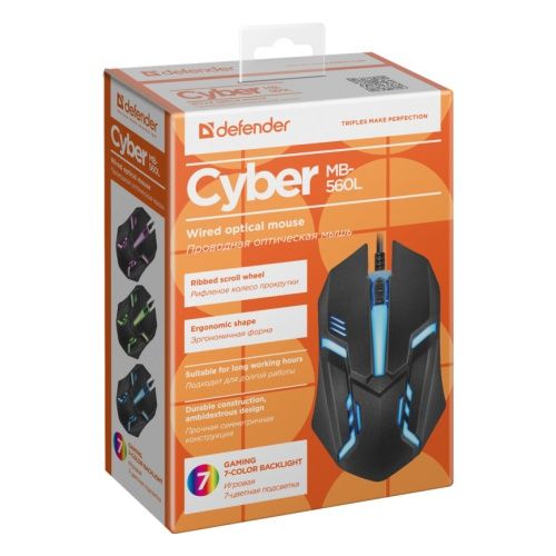 Мышь Defender Сyber MB-560L Black USB