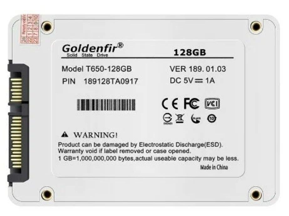 128 ГБ 2.5" SATA накопитель Goldenfir T650-128gb