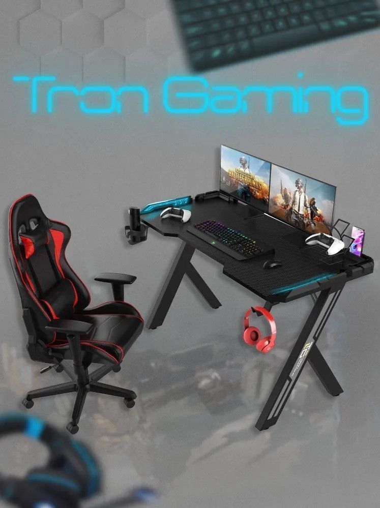 Игровой компьютерный стол Gaming Tron, 120х60х73см