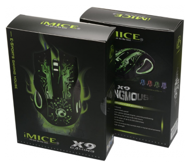 Игровая мышь IMICE X9 оптическая USB - Черная