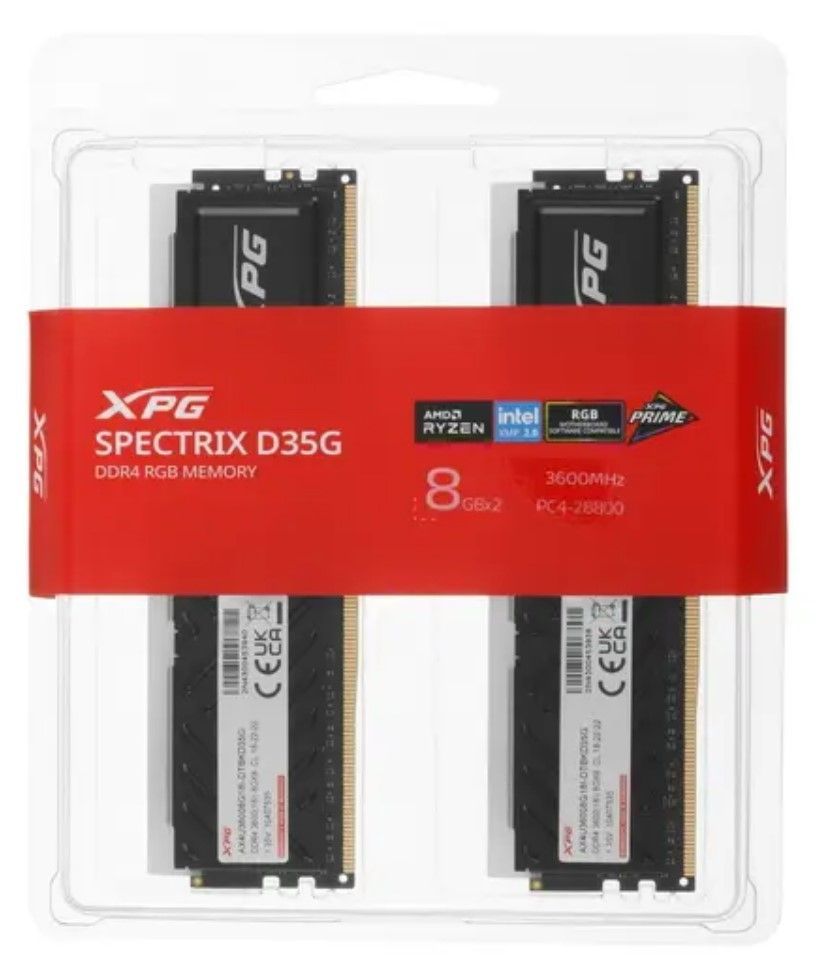 Оперативная память ADATA XPG SPECTRIX D35G RGB [AX4U36008G18I-DTBKD35G] 16 ГБ