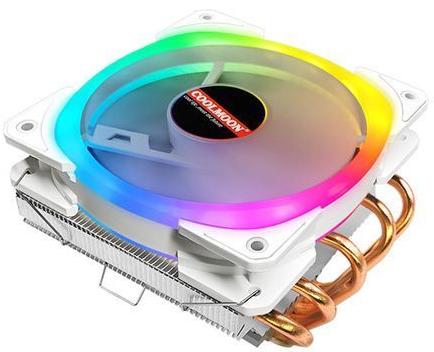 Кулер для процессора COOLMOON Т500 White RGB Dual pride/4pin