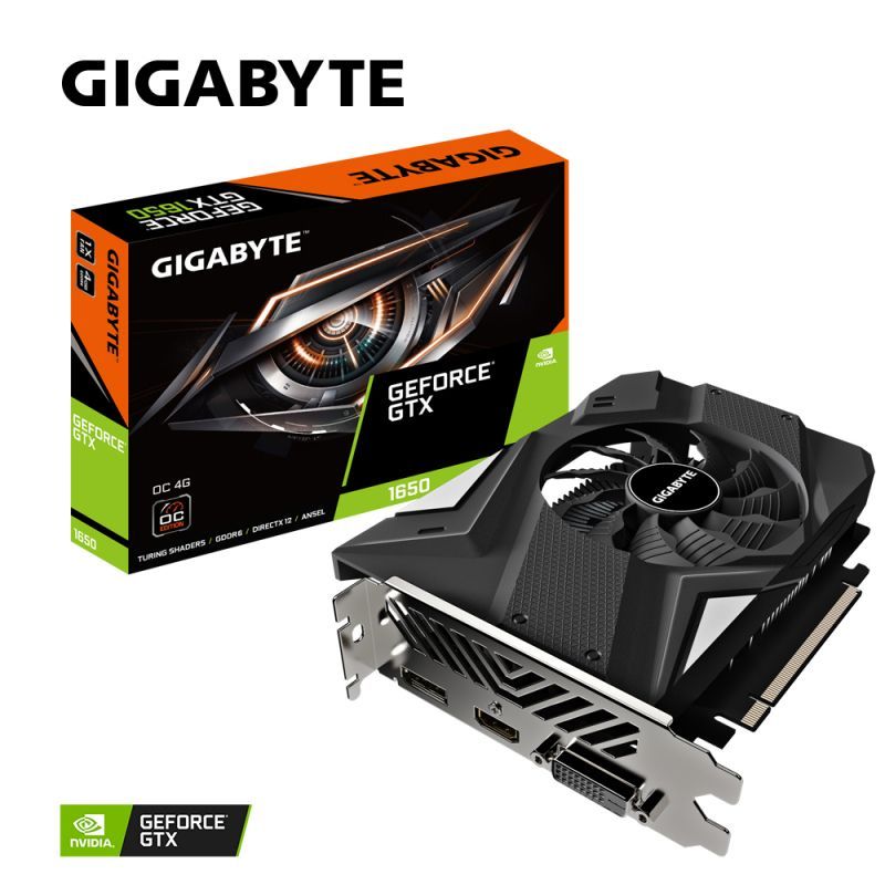 Видеокарта GigaByte GeForce GTX 1650 D6 OC 4G 1635MHz PCI-E 3.0 4096Mb 12000Mhz 128-bit DP HDMI DVI-D GV-N1656OC-4GD / V2.0