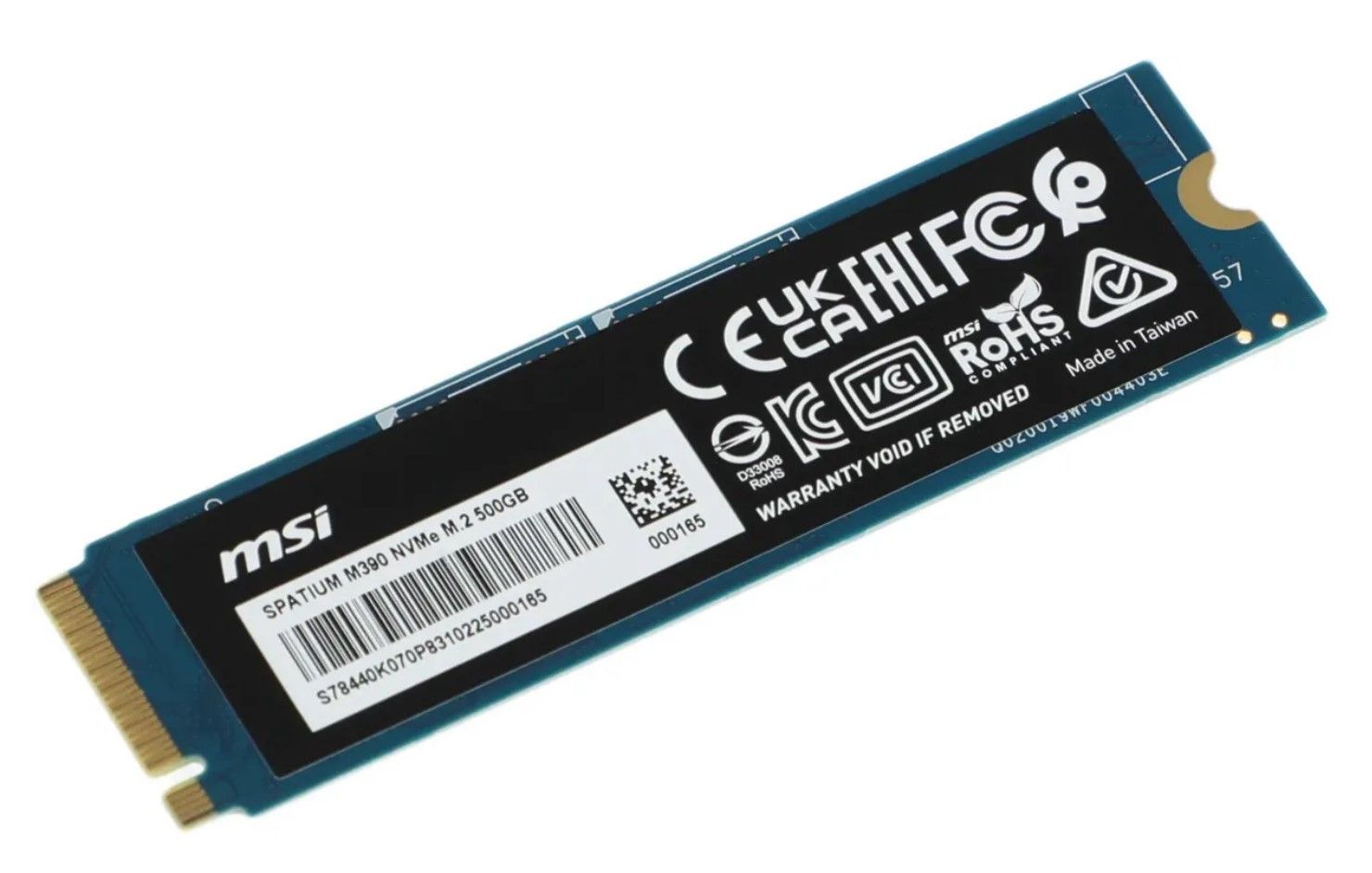 500 ГБ SSD M.2 накопитель MSI SPATIUM M390 [S78-440K070-P83]