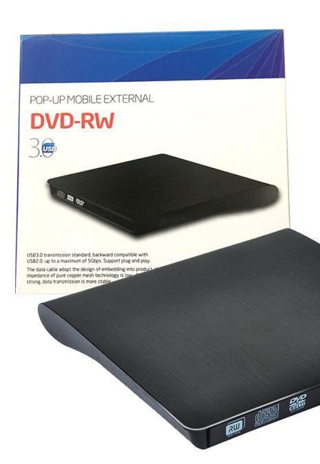 Привод внешний Pop-Up Mobile External DVD-RW USB 3.0 (Черный)