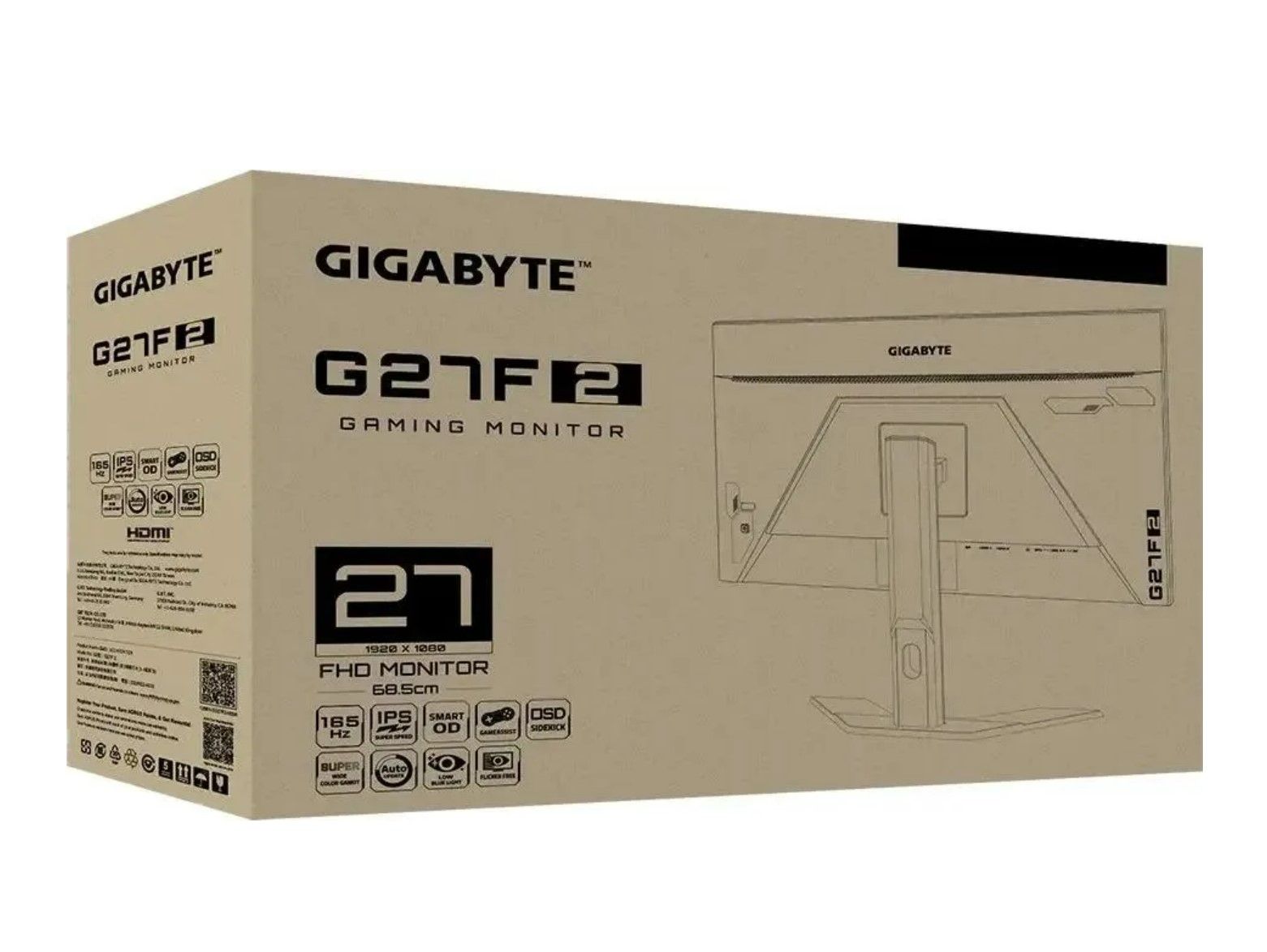 27" Монитор GIGABYTE G27F 2 , IPS, 170hz, черный