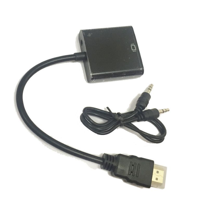 Переходник из HDMI в VGA+Audio (AUX) Черный
