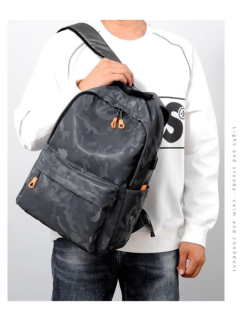Сумка для ноутбука, водоотталкивающая студенческая школьная сумка, рюкзак для отдыха и путешествий, серый