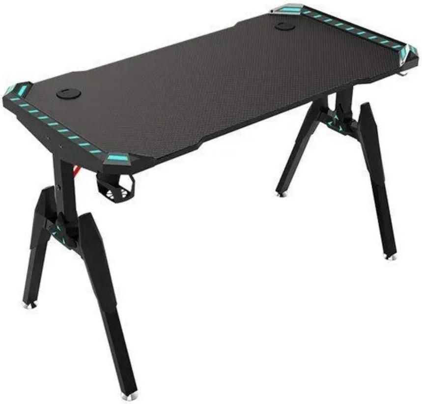 игровой стол Domtwo T1, подсветка RGB черный