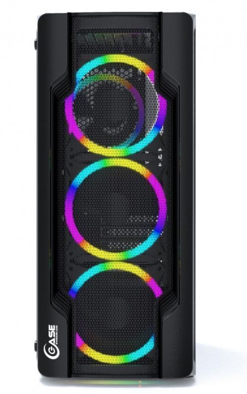 Корпус Powercase Mistral X4 Mesh LED Tempered Glass Black ATX без БП CMIXB-L4