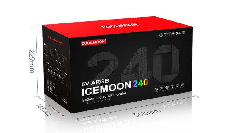СВО Coolmoon Icemoon 240 ARGB 5V (TDP250W) черный