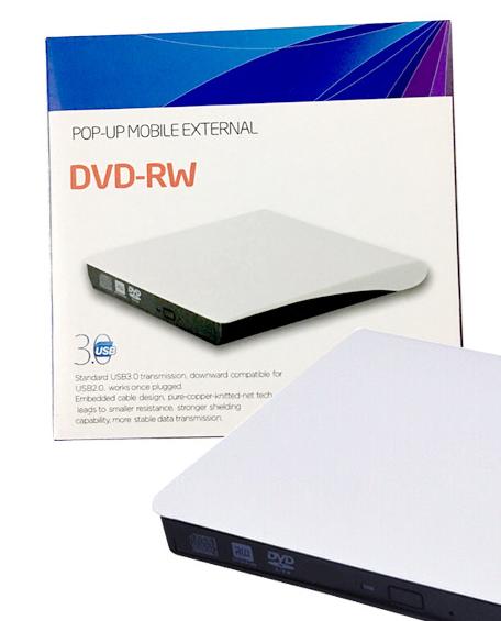Привод внешний Pop-Up Mobile External DVD-RW USB 3.0 (белый)
