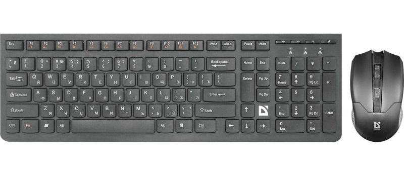 Клавиатура+мышь беспроводная Defender Columbia C-775 черный