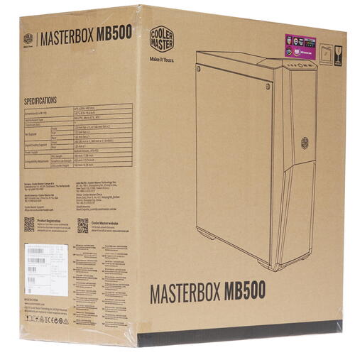 Корпус CoolerMaster MASTERBOX MB500 [MCB-B500D-KGNN-S00] черный