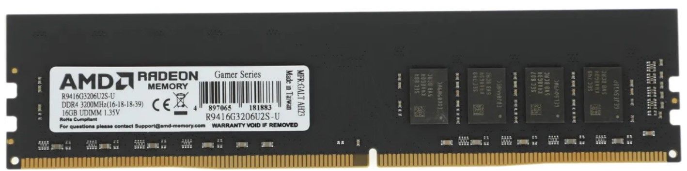 Оперативная память AMD Radeon R9 Gamer Series [R9416G3206U2S-U] 16 ГБ