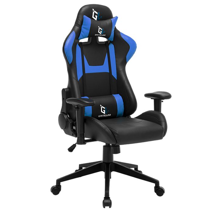 Игровое кресло GAMELAB PENTA, Черное/синее
