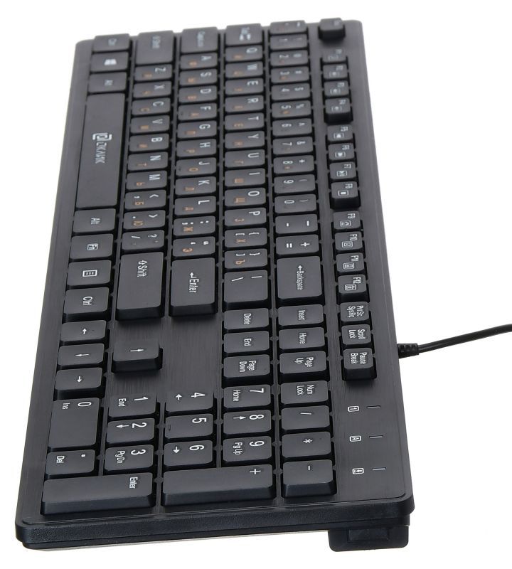 Клавиатура Oklick 500M черный USB slim (1061584)