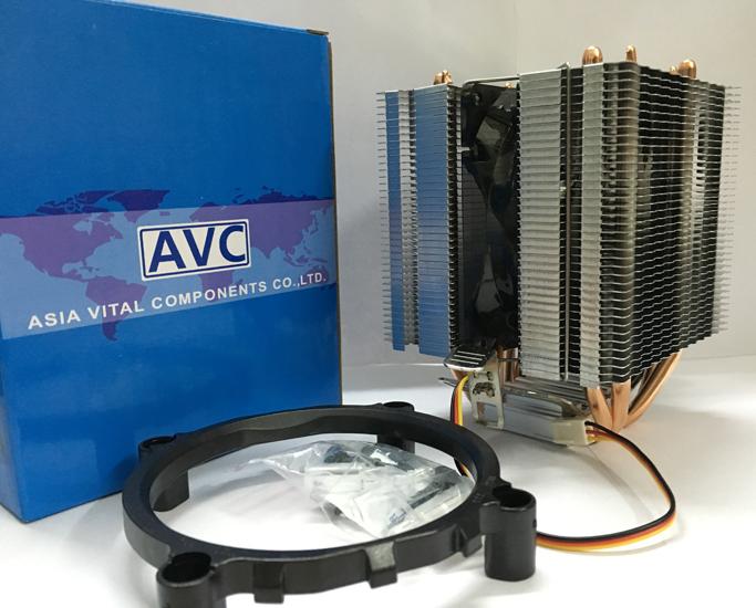 Кулер для процессора AVC синей подсветкой