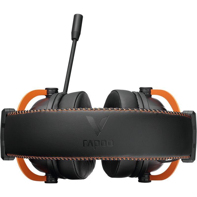 Игровые наушники Rapoo VH350S RGB 7.1 черный/оранжевый