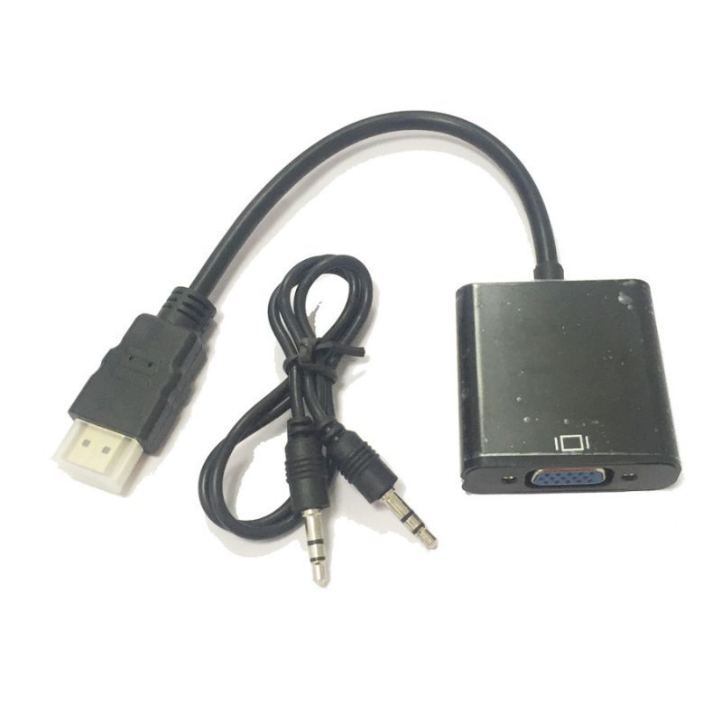 Переходник из HDMI в VGA+Audio (AUX) Черный