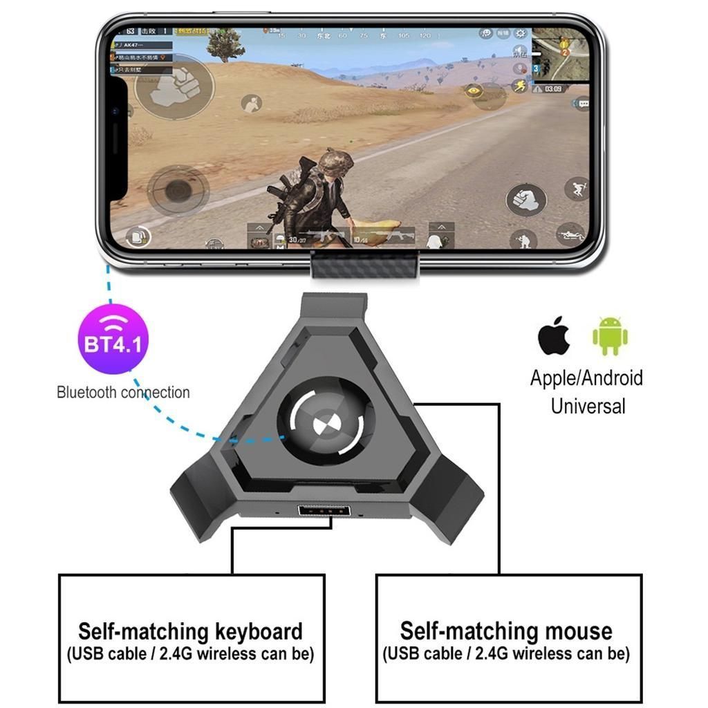 мобильный геймпад pubg контроллер игровая клавиатура мышь конвертер для android ios телефон к пк фото 80