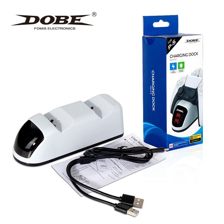 Dobe Зарядная станция для 2x геймпадов DualSense PS5, TP5-0515B