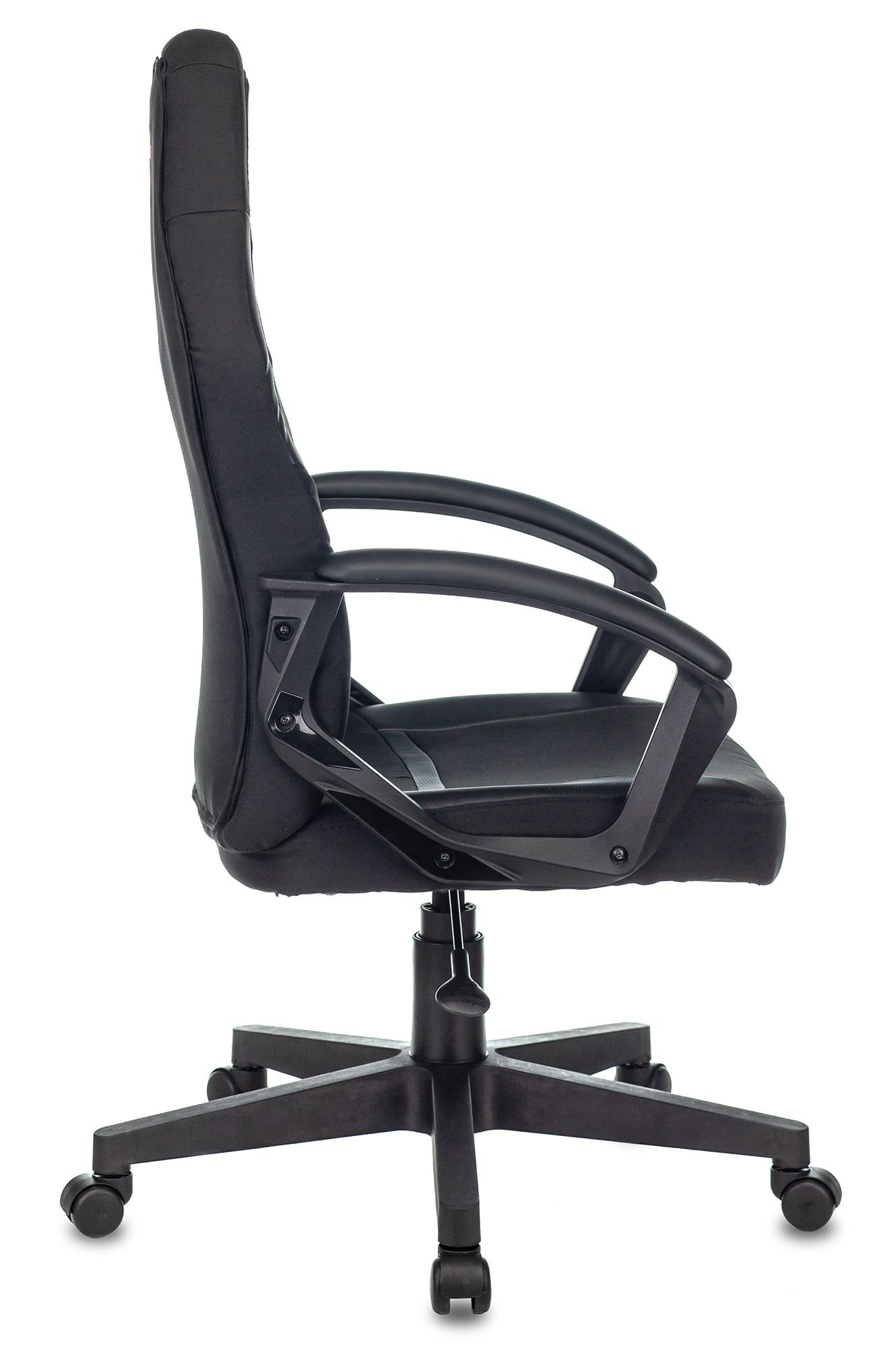 Кресло игровое Zombie 10 черный текстиль/эко.кожа крестовина пластик
