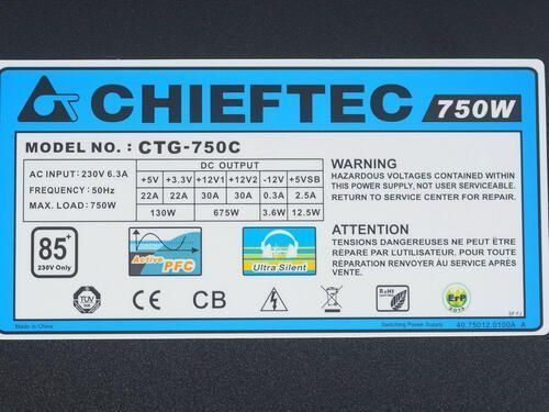 Блок питания Chieftec A-80 CTG-750C 750W