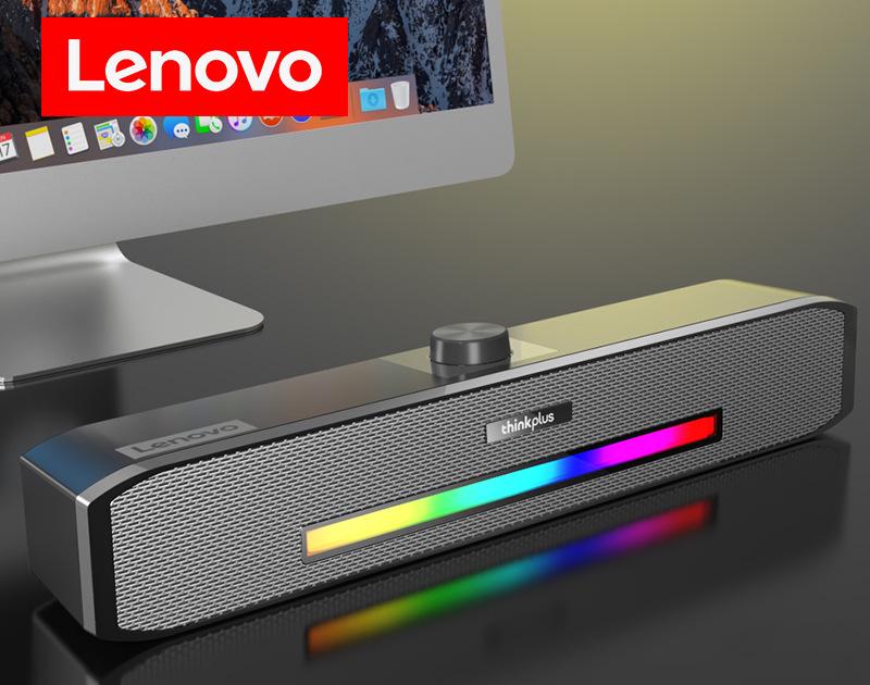 Колонки Bluetooth Lenovo TS33-B RGB Updated черный
