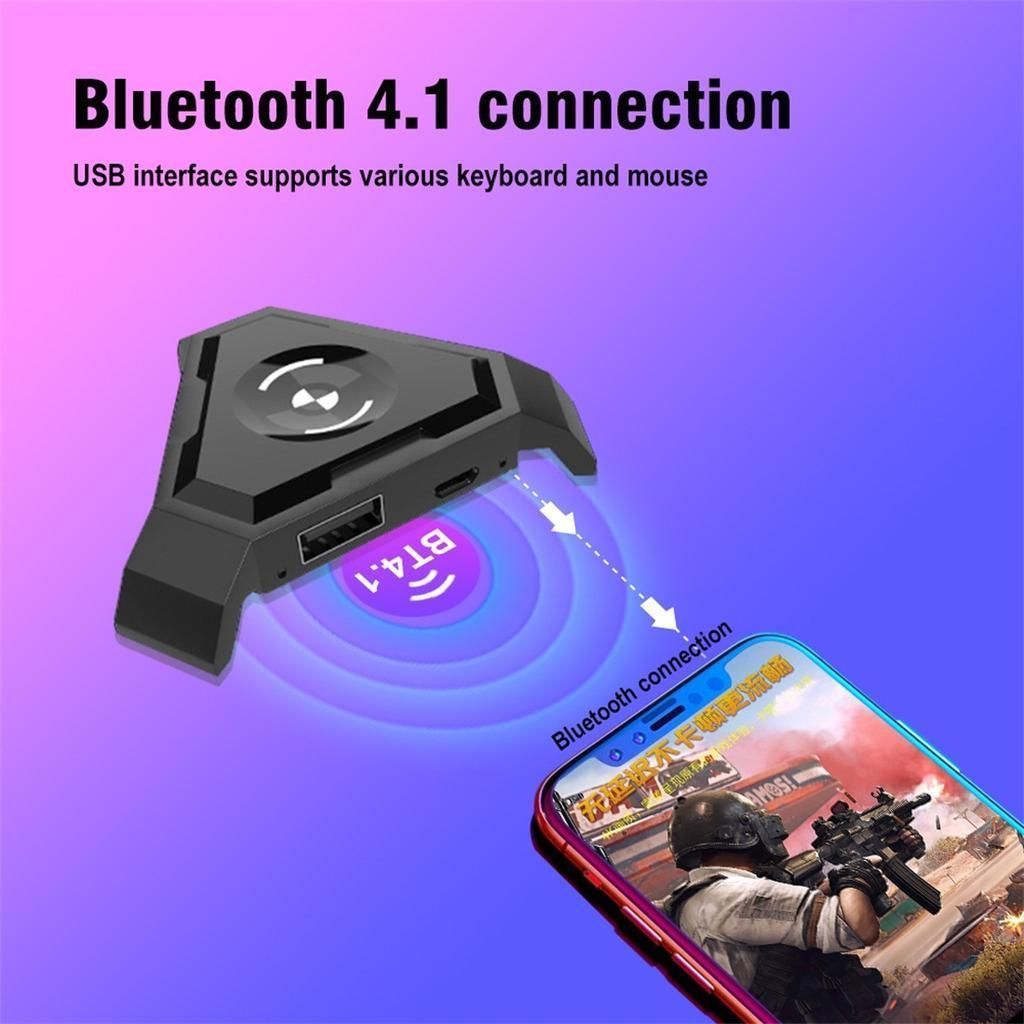 Мобильный геймпад HXSJ P5/PUBG контроллер игровая клавиатура мышь конвертер для Android ios телефон к ПК Bluetooth 4,1 адаптер Plug and Play