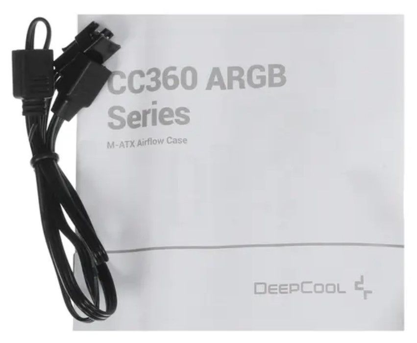 Корпус DeepCool CC360 ARGB [R-CC360-BKAPM3-G-1] черный