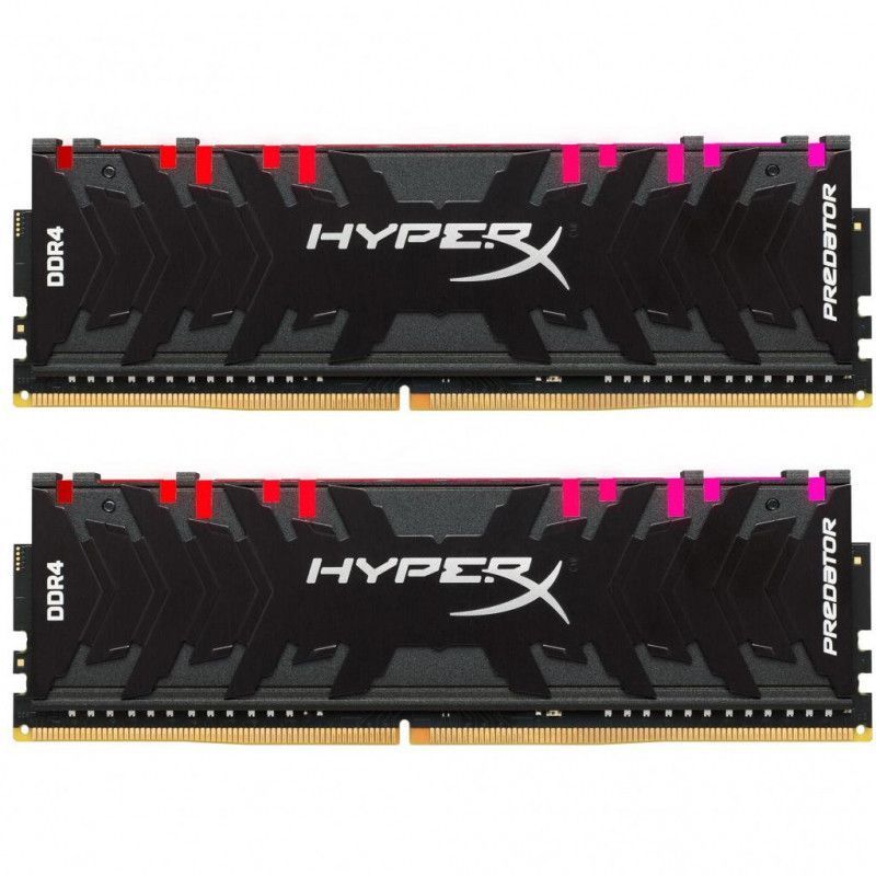 Модуль памяти HyperX Predator RGB DDR4 DIMM 3200Mhz PC-25600 CL16 - 32Gb Kit (2x16Gb) HX432C16PB3AK2/32