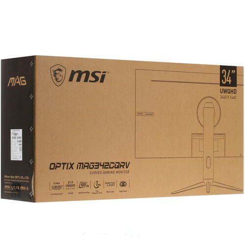34" Монитор MSI Optix MAG342CQRV (4K) черный