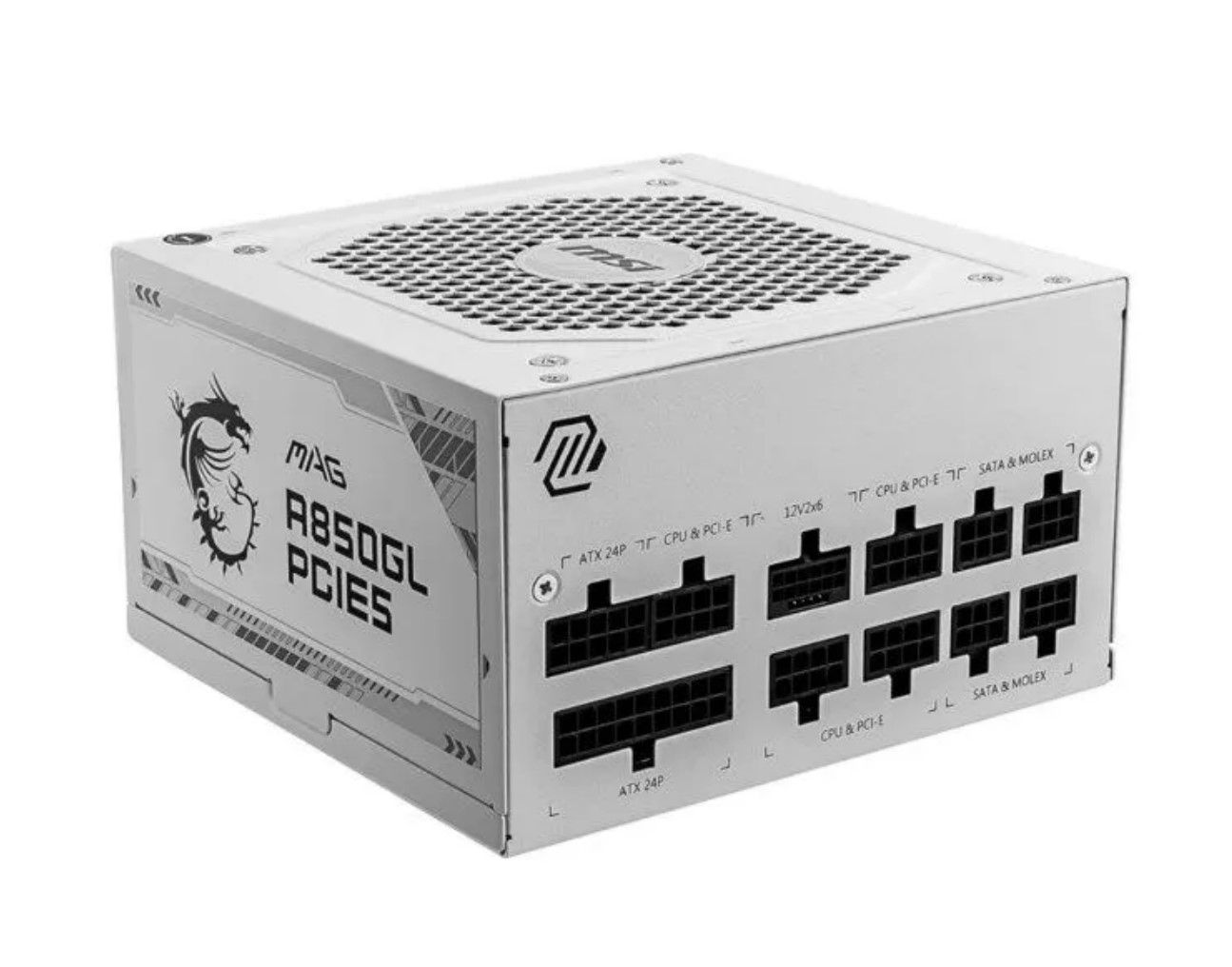 Блок питания MSI MAG A-GL, 850 Вт (MSI MAG A850GL PCIE5 WHITE) (модульный)