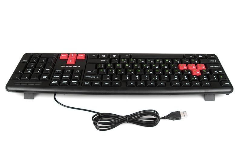 Клавиатура Nakatomi Navigator KN-02U Black-Red USB