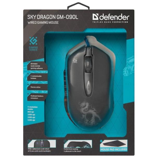 Мышь Defender Sky Dragon GM-090L Black USB