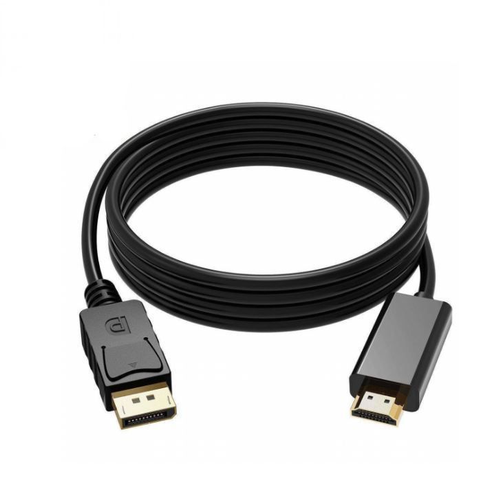 Кабель DisplayPort в HDMI (1.8M) Черный