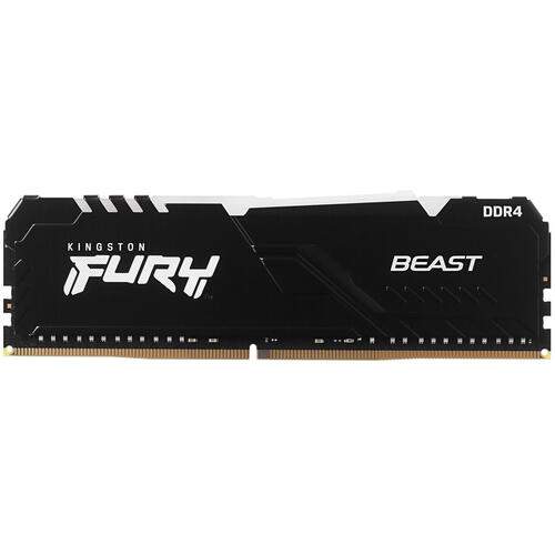 Оперативная память Kingston FURY Beast Black RGB [KF432C16BB1A/16] 16 ГБ