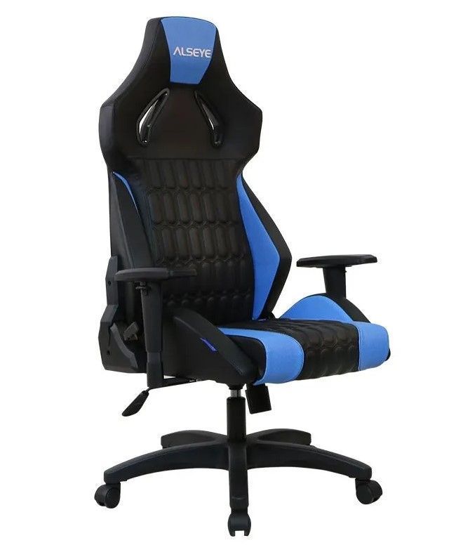 Игровое компьютерное кресло Alseye черный/голубой