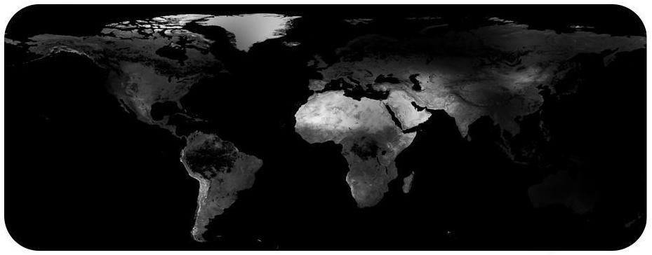 Игровой коврик Карта мира (400x900x3mm) №3