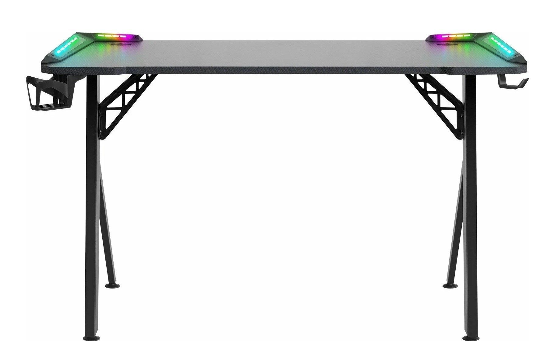 Игровой стол Extreme RGB, подвес кружки+гарн, (110х60х75 см) черный