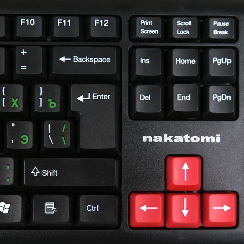 Клавиатура Nakatomi Navigator KN-02U Black-Red USB