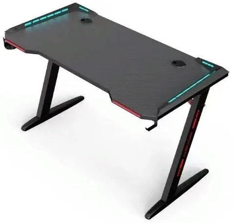Игровой компьютерный стол Mega мебель, Z8 черный, 120х60х74 см