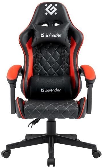 Кресло компьютерное Defender Majestic, Черный/красный