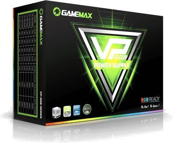 Блок питания GameMax VP-800-RGB 80+, Ultra quiet