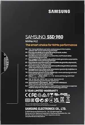 1000 ГБ SSD M.2 накопитель Samsung 980 [MZ-V8V1T0BW]